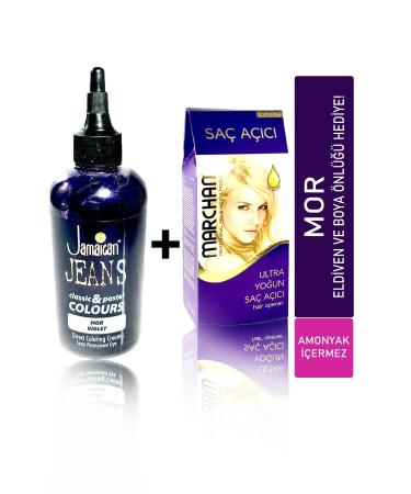 Jamaican Jean's Hair Dye Set for Dark Hair Purple Depset1050