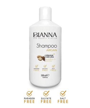 Bianna Salt-Free Shampoo 500 ml Sulfate and Paraben Free - Argan