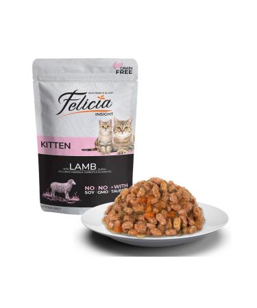 Felicia Grain-Free 85 gr Pouch Kitten Lamb Meat Wet Cat Food 12 Pieces