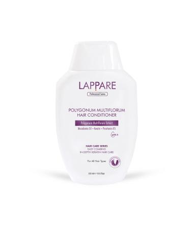 Lappare Ph 5.5 Hair Conditioner - Keratin Macadamia Provitamin B5 - Polygonum Multiflorum Hair Care Cream 300ml. - Buy Online on GoSupps.com