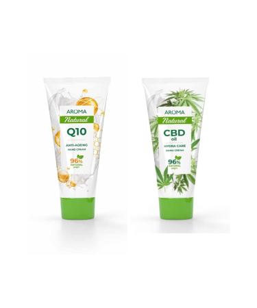 AROMA NATURAL Q10 75 ml + Cocoa Butter 96% HERBAL 75 ml HAND CREAM