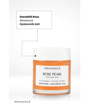 Mesoance Rose Pearl Mask Anti-Aging and Anti-Wrinkle Collagen Hyaluronic Acid Mask - 100 ml - Buy Online on GoSupps.com