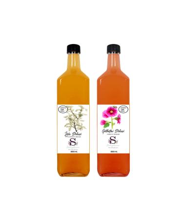 Suheylaana Natural Oleaster Vinegar 1000 ml and Hollyhock Vinegar 1000 ml
