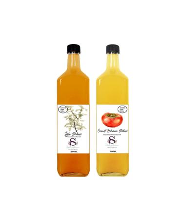Suheylaana Natural Oleaster Vinegar 1000 ml and Persimmon Vinegar 1000 ml