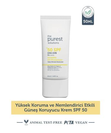 The Purest Solutions HIGH PROTECTION AND MOISTURIZING SKIN PROTECTIVE CREAM SPF 50 50 ML DEMBA4533