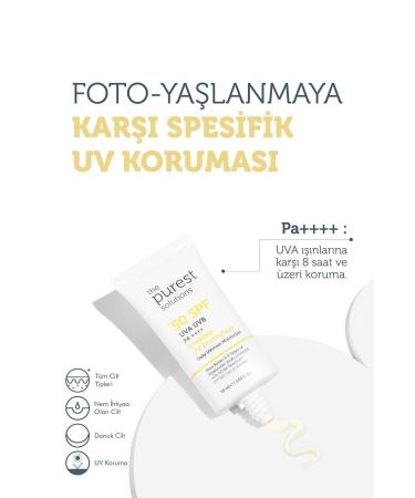 The Purest Solutions HIGH PROTECTION AND MOISTURIZING SKIN PROTECTIVE CREAM SPF 50 50 ML DEMBA4533 - Buy Online on GoSupps.com