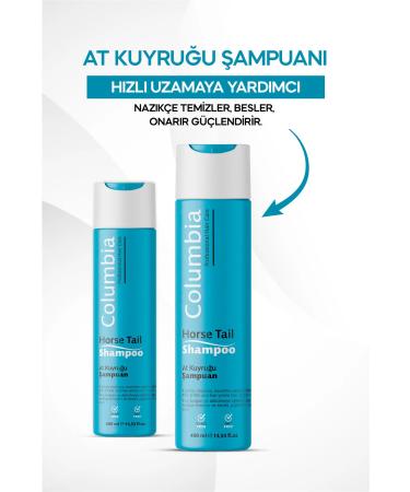 Columbia Horsetail Plant Extract Anti-Hair Loss Fast Growth Effective Volumizing Shampoo 400 ml - Buy Online on GoSupps.com