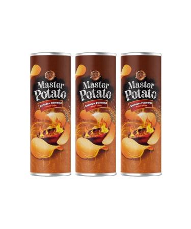 Master Potato Barbecue Seasoned Chips 160 Gr x 3 Pieces
