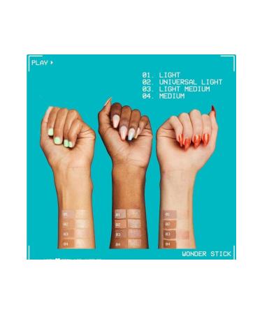 NYX Professional Makeup Wonder Stick Double Ended Cream Contour & Highlighter Stick Universal Light - Buy Online on GoSupps.com