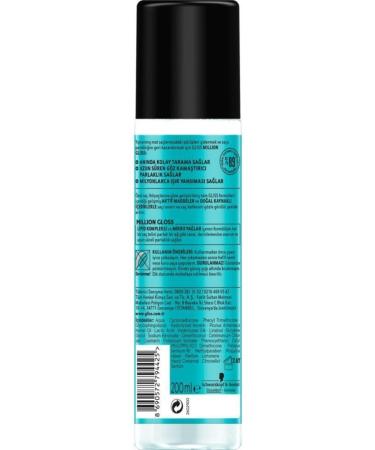 Gliss Schwarzkopf Gliss Million Gloss Intense Shine Leave-In Liquid Conditioner 200 Ml - Buy Online on GoSupps.com
