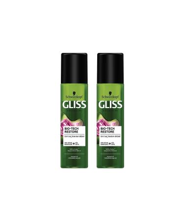 Gliss Bio-tech Strengthening Care Leave-In Liquid Hair Conditioner 200 ml 2-pack