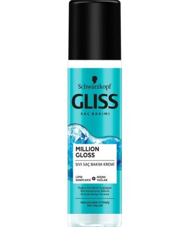 Gliss Schwarzkopf Gliss Million Gloss Intense Shine Leave-In Liquid Conditioner 200 Ml - Buy Online on GoSupps.com