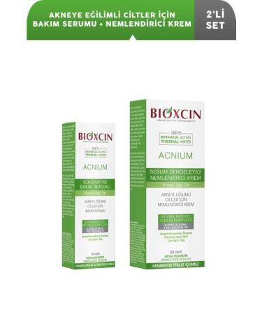 Bioxcin Acnium Care Serum + Moisturizing Cream for Acne Prone Skin