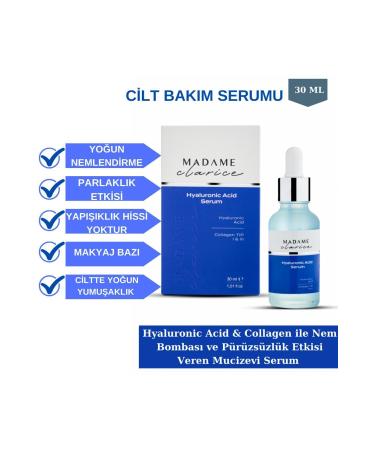 Madame Clarice Intensive Moisturizing Care Serum for All Skin Types (HYALURONIC ACID) COLLAGEN SERUM - Buy Online on GoSupps.com