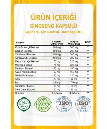 Gokcek Healing Ginseng Capsule (GINSENG CAPSULE) - Buy Online on GoSupps.com