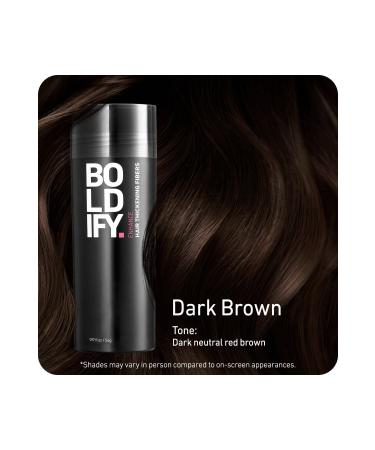 Boldify Hair Building Fibers Topical Powder Dark Brown 28gr- Hair Building Fibers - Buy Online on GoSupps.com