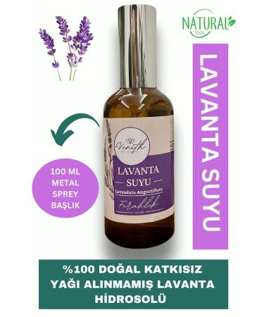Venith Aromatherapy Lavender Water %100 Natural Lavender Water with No Additives and Oils - 100ml