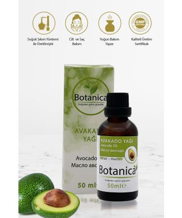 botanica Avocado Oil - Persea Americana - Hair and Skin Care Avocado Oil Avocado Oil 50 ml