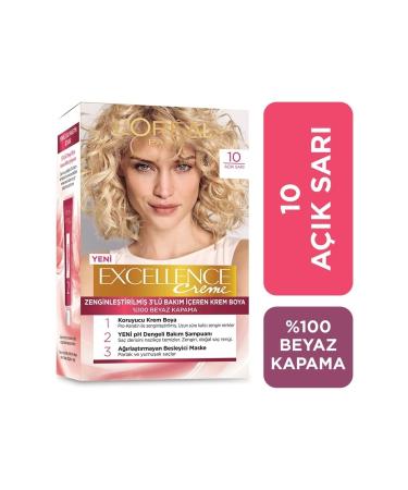 L'Oreal Paris L'or al Paris Excellence Creme Hair Dye 10 Light Blonde
