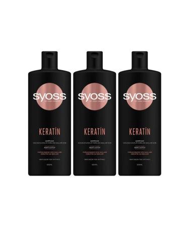 Syoss Keratin Perfection Shampoo 500 ml 3-pack