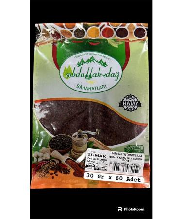 Hac o lu Spice Hatay Local Sumac 30 gr X 60 Pieces / Package