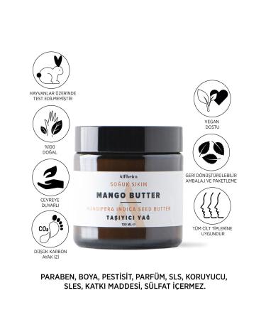 Alfheim Mango Butter/ Mango Oil/ Aromatherapy/ Carrier Oil/ 100 Ml