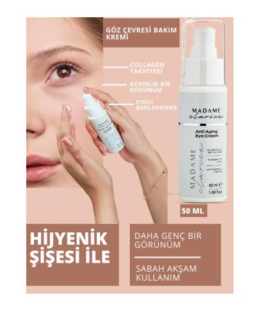 Madame Clarice Eye Contour Care Cream 50ml Anti-Wrinkle Brightening Anti-Aging Eye Cream Salmon Dna - Buy Online on GoSupps.com