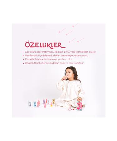 Limonian Pinky Cosmetic I'm Pinky Kids Lip Crayon Cutie Pink - Lip Balm for Kids - Buy Online on GoSupps.com