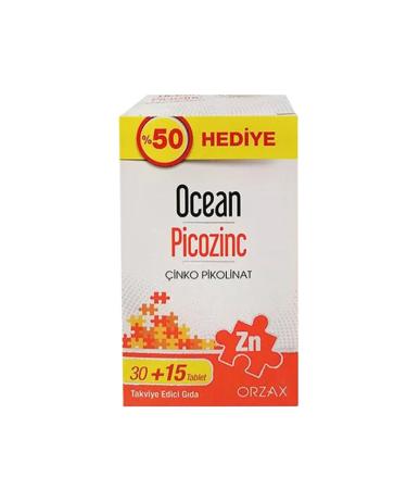 Ocean Picozinc Food Supplement 30 + 15 Tablets-MFREYON01011