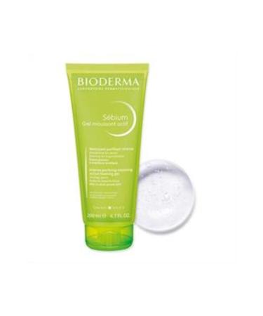 Baby ( CLAY MASK GIFT ) Bioderma Sebium Active Intensive Purifying Cleansing Gel 200ml ( 1 PIECE )
