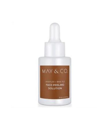 Baby ( CLAY MASK GIFT ) May&Co AHA + BHA 2% Facial Peeling Solution 30ml ( 1 PIECE )