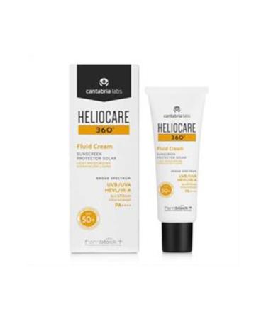 Baby ( CLAY MASK GIFT ) Heliocare 360 Fluid Cream Spf50+ Protective Sun Cream 50ml ( 1 PIECE )