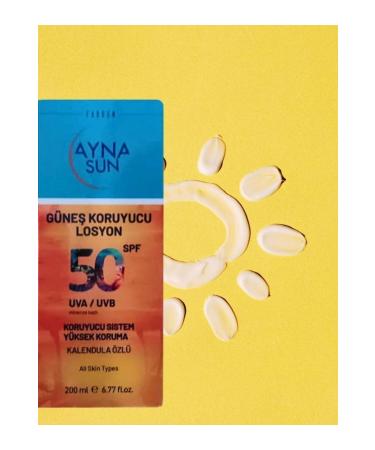Ayna Sun Calendula Essence Sunscreen Lotion 200 ML 50+ SPF