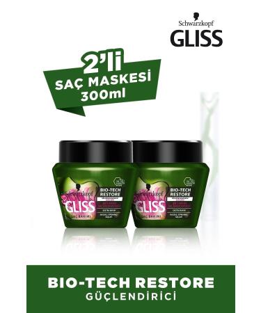 Gliss Bio-tech Strengthening Hair Care Mask 300 ml 2-pack