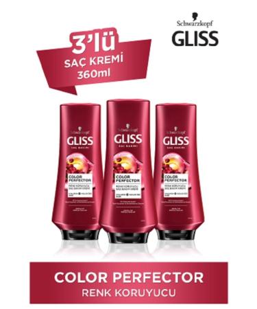 Gliss Color Perfector Color Protecting Conditioner 360 Ml X 3 Pieces