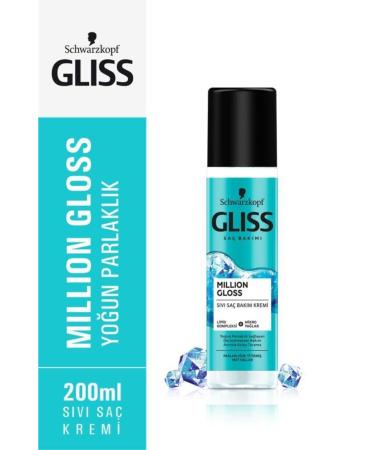 Gliss Schwarzkopf Gliss Million Gloss Intense Shine Leave-In Liquid Conditioner 200 Ml