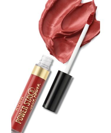 Avon Power Stay Liquid Matte Lipstick Soaring Scarlet - Buy Online on GoSupps.com