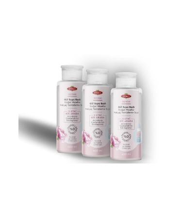 Otac Rose Cure Rose Water Based Natural Micellar Makeup Remover Water 400 ml (3 Pieces) Pra-378045