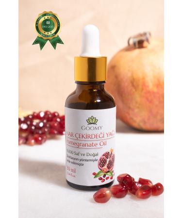 GOOMY Pomegranate Seed Oil Cold Pressed 30 ml 0 Pure and Natural Pomegranate Carrier Oil