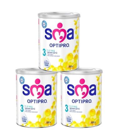 SMA Optipro 3 Follow-on Milk 800 gr X 3 Pieces