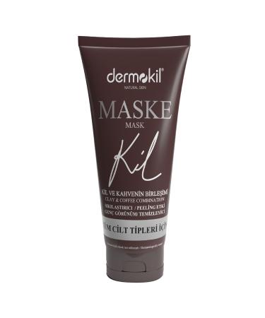 Dermokil Natural Skin Firming Mask with Clay and Coffee for a Younger Look 75 Ml (Coffee & Clay)