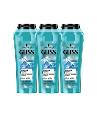 Gliss Million Gloss Intense Shine Shampoo 400 ml 3-pack - Buy Online on GoSupps.com