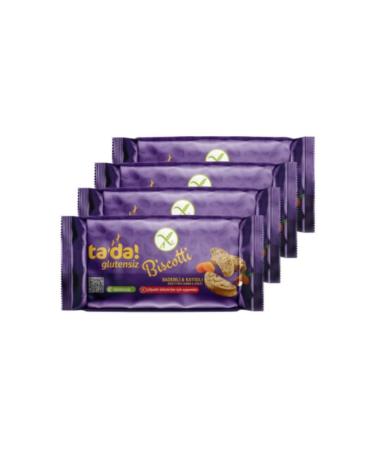 Tada Gluten-Free Gluten-Free Almond Apricot Biscotti 110 Gr (4 Pieces)