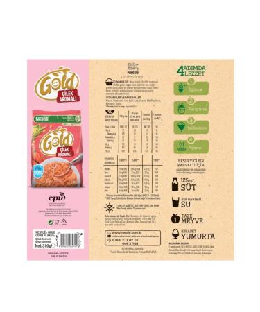 Nestle Gold Corn Flakes Strawberry Corn Flakes 310G - Buy Online on GoSupps.com