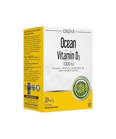 Ocean Orzax Ocean Vitamin D3 1000 IU Spray 20ml-MFREYON00990