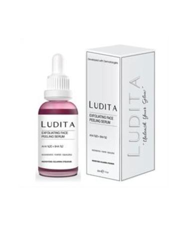 Baby ( CLAY MASK GIFT ) Ludita Skin Tone Equalizing Face Peeling Red Serum 30ml ( 1 PIECE )