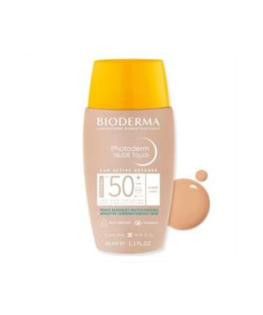 Baby ( CLAY MASK GIFT ) Bioderma Photoderm Nude Touch SPF50+ Light 40ml ( 1 PIECE )
