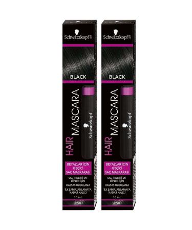 Schwarzkopf Schwarzkop 2-Pack Hair Mascara Black 16 Ml
