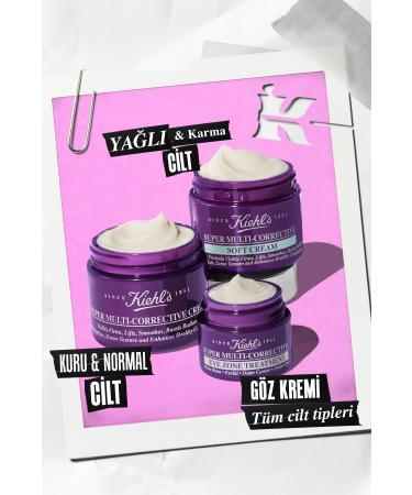 Kiehl's Super Multi Corrective Antiaging Eye Cream - Anti-Wrinkle & Anti-Dark Circle Care 14 Ml - Buy Online on GoSupps.com