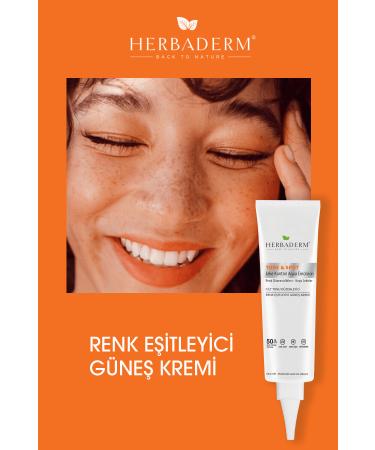 Herbaderm Tone&spot Moisturizing Sunscreen for Spotted Skin Blue Light Uva uvb 50 Spf Colorless - Buy Online on GoSupps.com